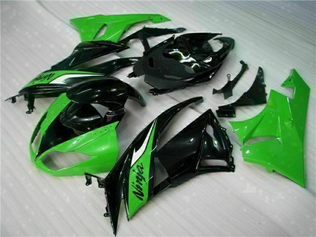 2009-2012 Schwarz Grün Kawasaki ZX6R Motorrad Vollverkleidung 2009-2012 Schwarz Grün Kawasaki ZX6R Motorrad Vollverkleidung