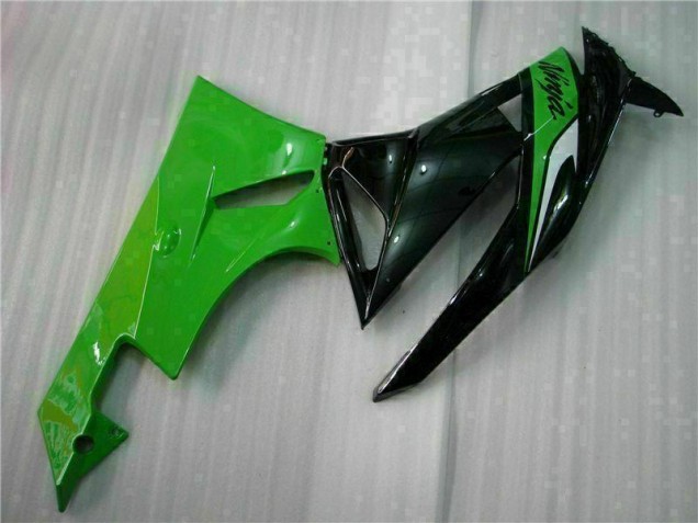 2009-2012 Schwarz Grün Kawasaki ZX6R Motorrad Vollverkleidung 2009-2012 Schwarz Grün Kawasaki ZX6R Motorrad Vollverkleidung