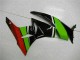 2009-2012 Schwarz Grün Rot Kawasaki ZX6R Motorrad Verkleidung 2009-2012 Schwarz Grün Rot Kawasaki ZX6R Motorrad Verkleidung