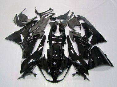 2009-2012 Schwarz Kawasaki ZX6R Motorrad Verkleidung