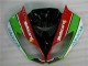 2009-2012 Schwarz Rot Grün Motocard Kawasaki ZX6R Motorrad Verkleidung