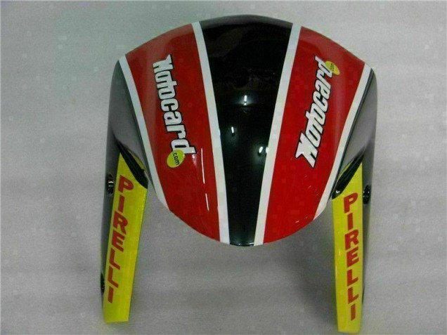2009-2012 Schwarz Rot Grün Motocard Kawasaki ZX6R Motorrad Verkleidung