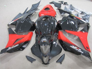 2009-2012 Schwarz Rot Honda CBR600RR Motorrad Verkleidung