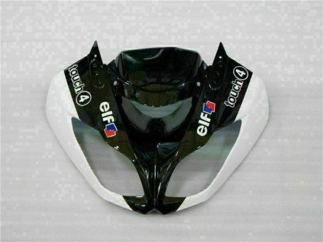 2009-2012 Schwarz Weiß 3M Touch4 Kawasaki ZX6R Motorrad Verkleidung 2009-2012 Schwarz Weiß 3M Touch4 Kawasaki ZX6R Motorrad Verkleidung
