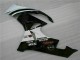 2009-2012 Schwarz Weiß 3M Touch4 Kawasaki ZX6R Motorrad Verkleidung 2009-2012 Schwarz Weiß 3M Touch4 Kawasaki ZX6R Motorrad Verkleidung