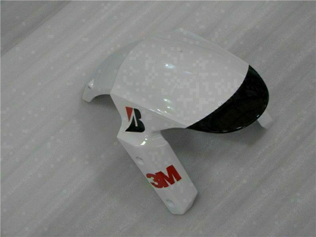 2009-2012 Schwarz Weiß 3M Touch4 Kawasaki ZX6R Motorrad Verkleidung 2009-2012 Schwarz Weiß 3M Touch4 Kawasaki ZX6R Motorrad Verkleidung