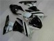 2009-2012 Schwarz Weiß 3M Touch4 Kawasaki ZX6R Motorrad Verkleidungen 2009-2012 Schwarz Weiß 3M Touch4 Kawasaki ZX6R Motorrad Verkleidungen