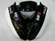 2009-2012 Schwarz Weiß 3M Touch4 Kawasaki ZX6R Motorrad Verkleidungen 2009-2012 Schwarz Weiß 3M Touch4 Kawasaki ZX6R Motorrad Verkleidungen