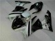 2009-2012 Schwarz Weiß 3M Touch4 Kawasaki ZX6R Motorrad Verkleidungen 2009-2012 Schwarz Weiß 3M Touch4 Kawasaki ZX6R Motorrad Verkleidungen