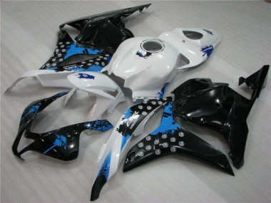 2009-2012 Schwarz Weiß Blau Honda CBR600RR Motorrad Verkleidung