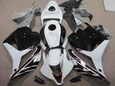 2009-2012 Schwarz Weiß Honda CBR600RR Motorrad Verkleidungen