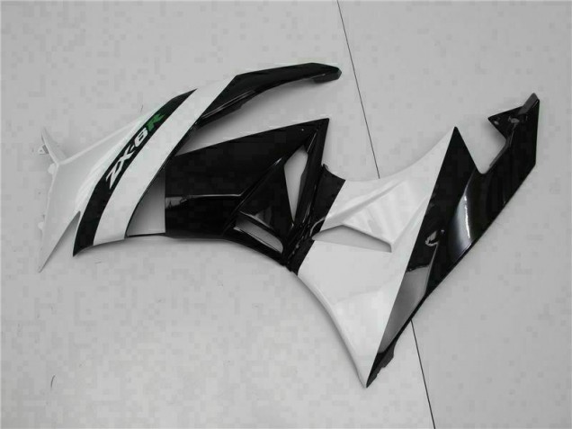 2009-2012 Schwarz Weiß Kawasaki ZX6R Motorrad Verkleidung 2009-2012 Schwarz Weiß Kawasaki ZX6R Motorrad Verkleidung