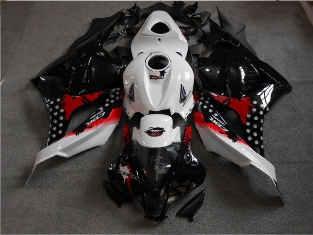 2009-2012 Schwarz Weiß Rot Honda CBR600RR Motorrad Verkleidung