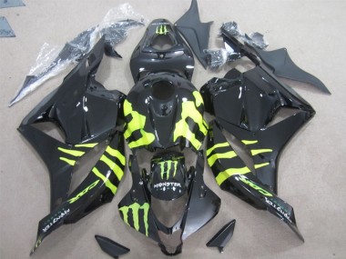 2009-2012 Schwarz grünes Monster Honda CBR600RR Motorrad Verkleidung