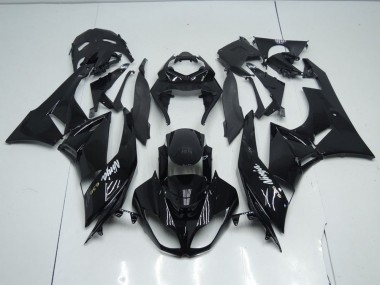 2009-2012 Schwarzer OEM Stil Kawasaki ZX6R Motorrad Verkleidung
