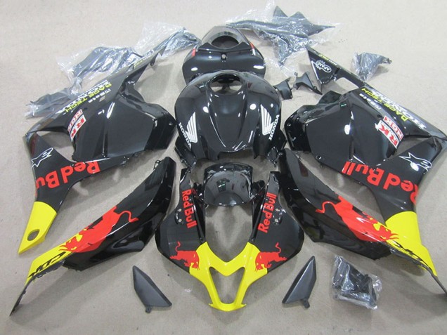 2009-2012 Schwarzer Rot Bull Honda CBR600RR Motorrad Verkleidungen 2009-2012 Schwarzer Rot Bull Honda CBR600RR Motorrad Verkleidungen