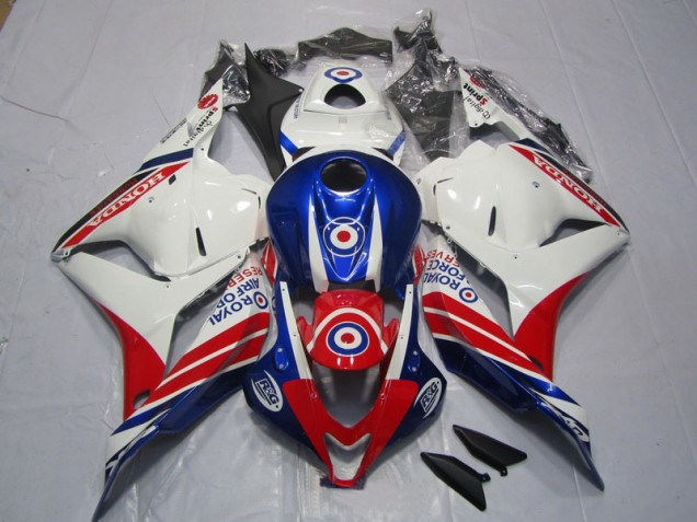 2009-2012 Weiß Blau Rot Honda CBR600RR Motorrad Verkleidungen 2009-2012 Weiß Blau Rot Honda CBR600RR Motorrad Verkleidungen