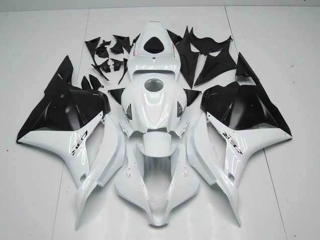 2009-2012 Weiß Matt Schwarz Honda CBR600RR Motorrad Verkleidung 2009-2012 Weiß Matt Schwarz Honda CBR600RR Motorrad Verkleidung