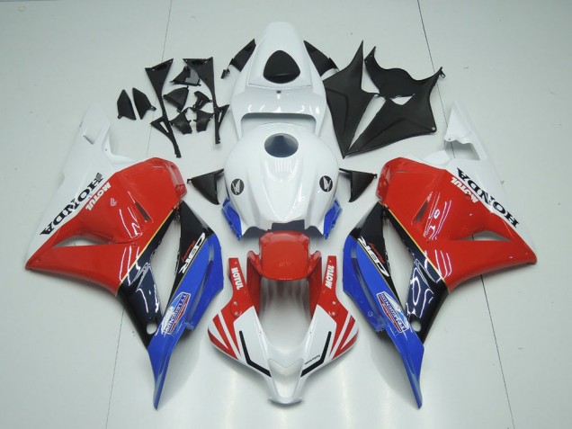 2009-2012 Weiß Motul Rot Blau Honda CBR600RR Motorrad Verkleidung 2009-2012 Weiß Motul Rot Blau Honda CBR600RR Motorrad Verkleidung