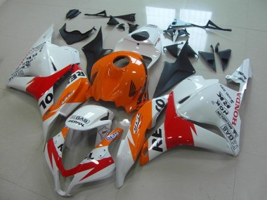 2009-2012 Weiß New Repsol Honda CBR600RR Motorrad Verkleidung
