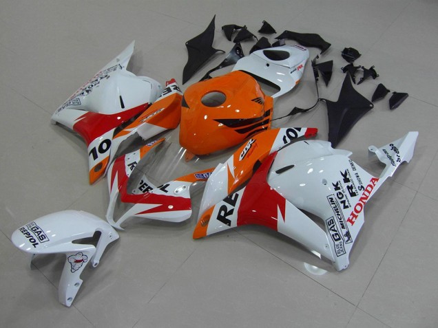 2009-2012 Weiß Repsol Honda CBR600RR Motorrad Verkleidung 2009-2012 Weiß Repsol Honda CBR600RR Motorrad Verkleidung