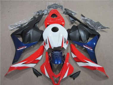 2009-2012 Weiß Rot Blau Honda CBR600RR Motorrad Verkleidung
