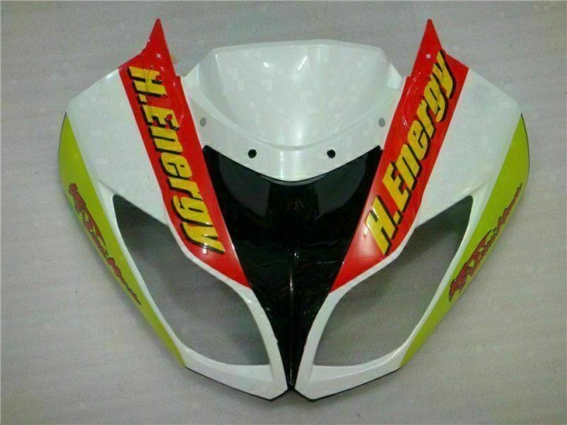2009-2012 Weiß Rot H. Energy Kawasaki ZX6R Motorrad Verkleidung 2009-2012 Weiß Rot H. Energy Kawasaki ZX6R Motorrad Verkleidung