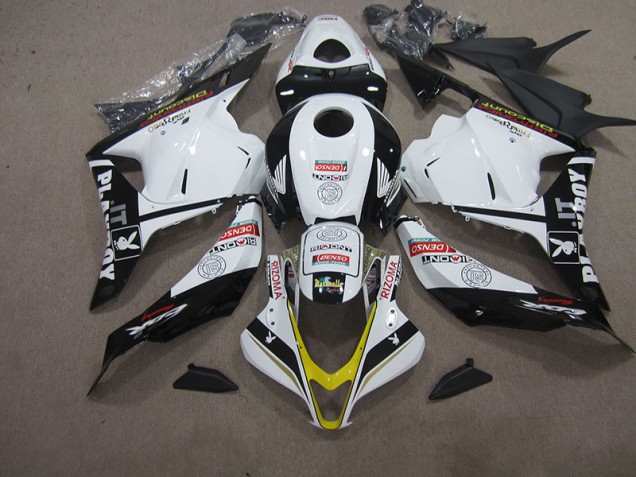 2009-2012 Weiß Schwarz DENSO RIZOMA Honda CBR600RR Motorrad Verkleidung 2009-2012 Weiß Schwarz DENSO RIZOMA Honda CBR600RR Motorrad Verkleidung