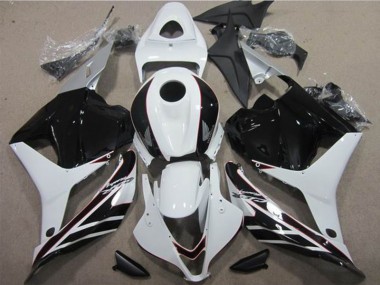 2009-2012 Weiß Schwarz Honda CBR600RR Motorrad Verkleidung