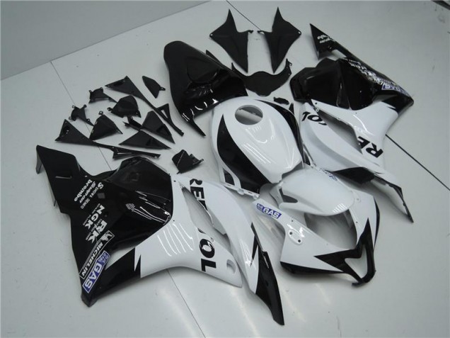 2009-2012 Weiß Schwarz Honda CBR600RR Motorrad Verkleidungen 2009-2012 Weiß Schwarz Honda CBR600RR Motorrad Verkleidungen