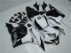 2009-2012 Weiß Schwarz Honda CBR600RR Motorrad Verkleidungen 2009-2012 Weiß Schwarz Honda CBR600RR Motorrad Verkleidungen