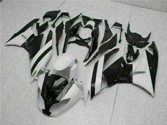 2009-2012 Weiß Schwarz Kawasaki ZX6R Motorrad Verkleidung 2009-2012 Weiß Schwarz Kawasaki ZX6R Motorrad Verkleidung