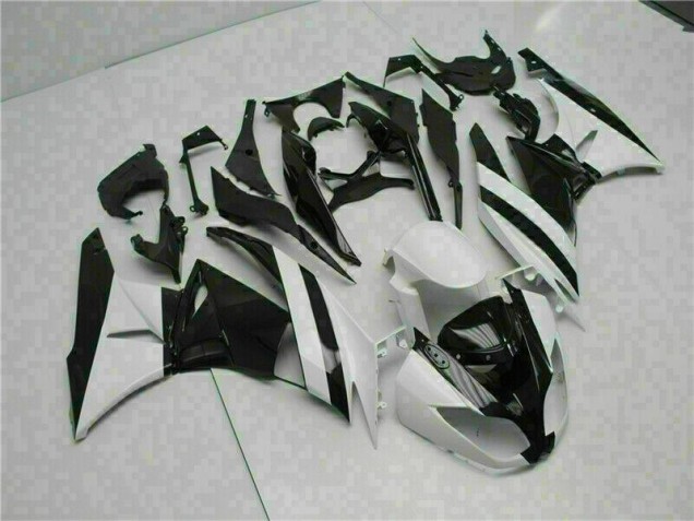 2009-2012 Weiß Schwarz Kawasaki ZX6R Motorrad Verkleidung 2009-2012 Weiß Schwarz Kawasaki ZX6R Motorrad Verkleidung