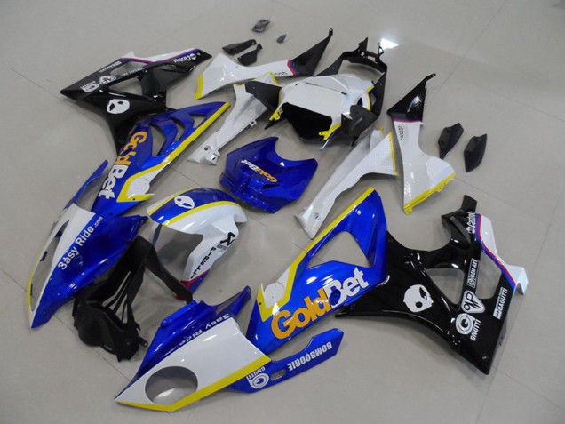 2009-2014 Blau weiße GoldBet BMW S1000RR Motorrad Verkleidung 2009-2014 Blau weiße GoldBet BMW S1000RR Motorrad Verkleidung