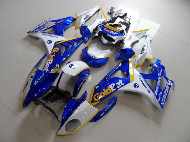 2009-2014 Blau weiße GoldBet BMW S1000RR Motorrad Vollverkleidung 2009-2014 Blau weiße GoldBet BMW S1000RR Motorrad Vollverkleidung