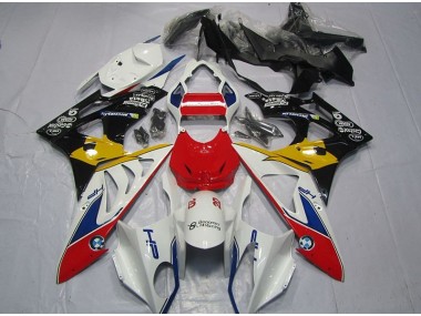 2009-2014 Rot Weiß Gelb BMW S1000RR Motorrad Verkleidung