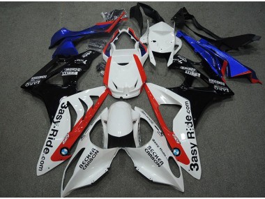 2009-2014 Weiß Blau Rot BMW S1000RR Motorrad Verkleidung