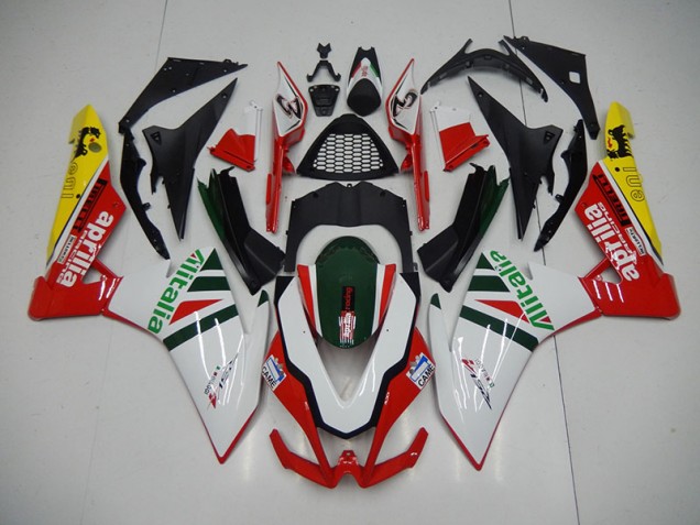 2009-2015 Weiß Rot Alitalia Aprilia RSV4 Motorrad Verkleidung 2009-2015 Weiß Rot Alitalia Aprilia RSV4 Motorrad Verkleidung