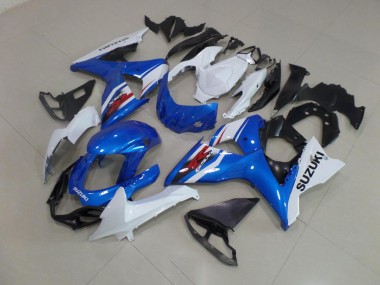 2009-2016 Blau Weiß Suzuki GSXR 1000 Motor Verkleidungen
