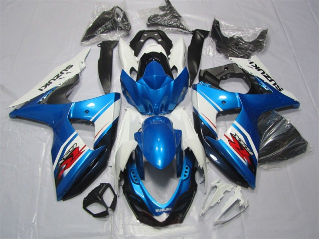 2009-2016 Blau Weiß Suzuki GSXR 1000 Motorrad Verkleidung & Plastik 2009-2016 Blau Weiß Suzuki GSXR 1000 Motorrad Verkleidung & Plastik