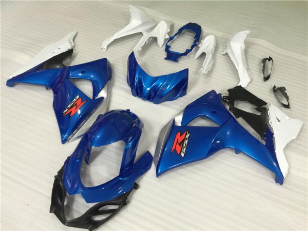 2009-2016 Blau Weiß Suzuki GSXR 1000 Motorrad Verkleidungen & Plastik 2009-2016 Blau Weiß Suzuki GSXR 1000 Motorrad Verkleidungen & Plastik