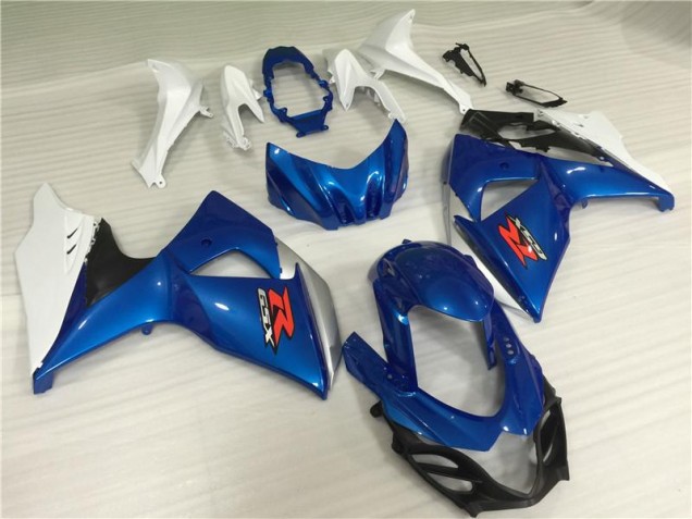 2009-2016 Blau Weiß Suzuki GSXR 1000 Motorrad Verkleidungen & Plastik 2009-2016 Blau Weiß Suzuki GSXR 1000 Motorrad Verkleidungen & Plastik