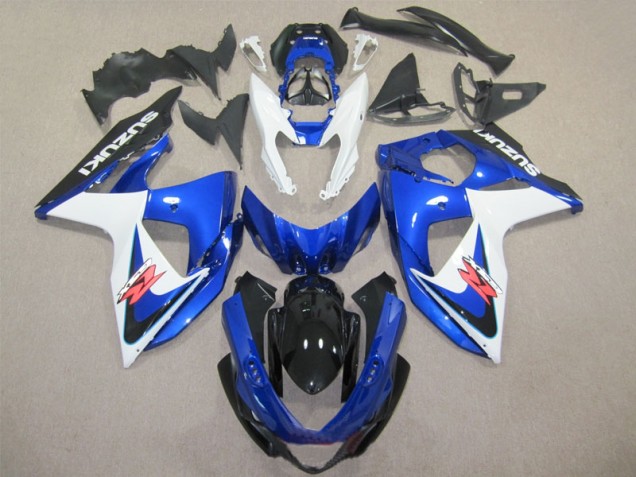 2009-2016 Blau Weiß Suzuki GSXR 1000 Motorrad Vollverkleidung 2009-2016 Blau Weiß Suzuki GSXR 1000 Motorrad Vollverkleidung