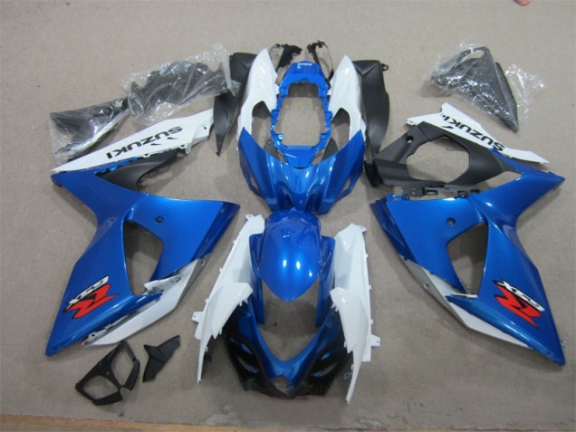 2009-2016 Blau Weiß Suzuki GSXR 1000 Motorrad Vollverkleidung & Plastik 2009-2016 Blau Weiß Suzuki GSXR 1000 Motorrad Vollverkleidung & Plastik