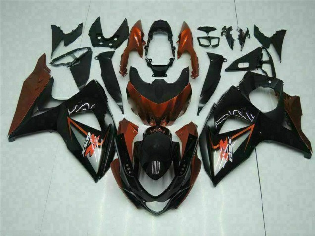 2009-2016 Braun Schwarz Suzuki GSXR 1000 Motorrad Verkleidung 2009-2016 Braun Schwarz Suzuki GSXR 1000 Motorrad Verkleidung