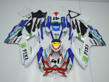 2009-2016 Fixi Hellblau Suzuki GSXR 1000 Motorrad Verkleidung