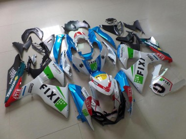 2009-2016 Hell blau Fixi Suzuki GSXR 1000 Motorrad Verkleidung