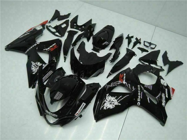 2009-2016 Schwarz Suzuki GSXR 1000 Motorrad Verkleidung & Plastik