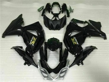 2009-2016 Schwarz Suzuki GSXR 1000 Motorrad Vollverkleidung