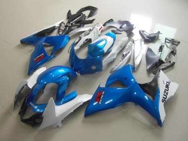 2009-2016 Weiß Blau Suzuki GSXR 1000 Motorrad Verkleidungen